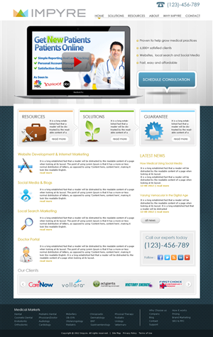 Web Design by creative suite for Impyre, LLC | Design #1013448
