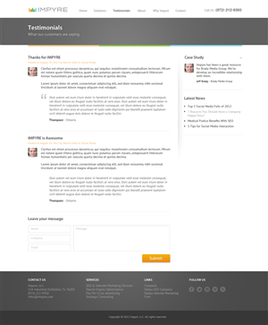 Web Design par Epul pour Impyre, LLC | Design : #1027708