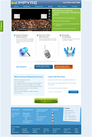 Web Design by Mayank Patel for Impyre, LLC | Design #1022945