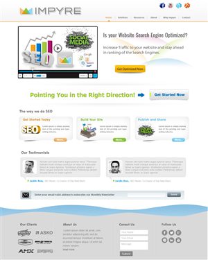 Web Design by webxvision for Impyre, LLC | Design: #1012920