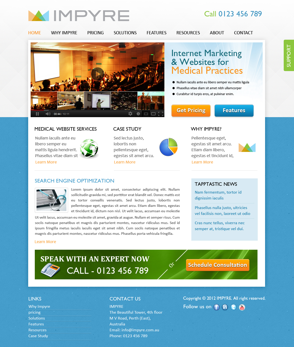 Web Design by SJ for Impyre, LLC | Design #1008354