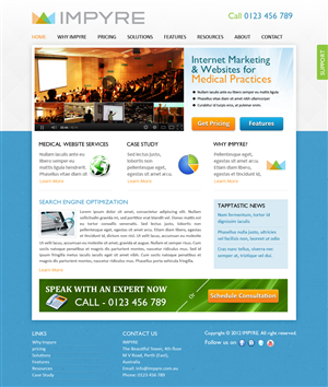 Web Design by SJ for Impyre, LLC | Design: #1008354