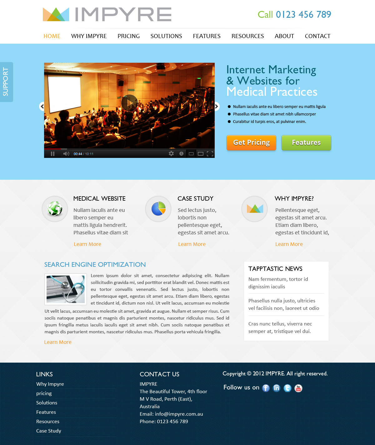 Web Design par SJ pour Impyre, LLC | Design #1011391
