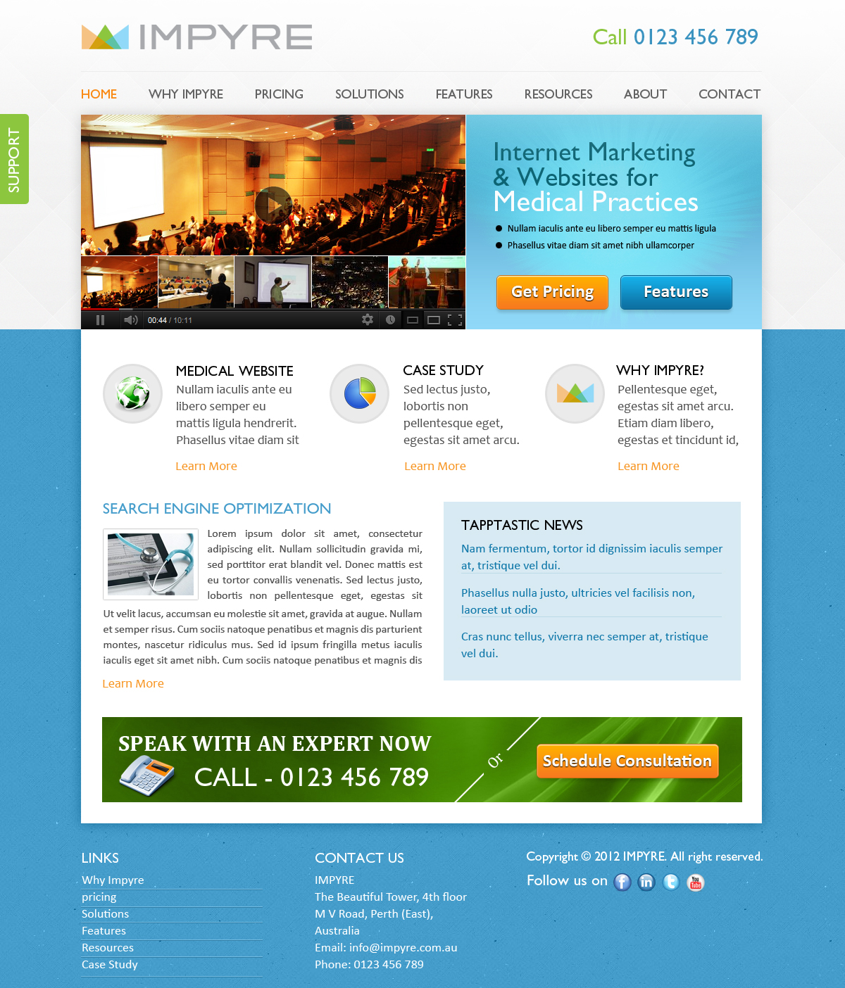 Web Design by SJ for Impyre, LLC | Design #1012709