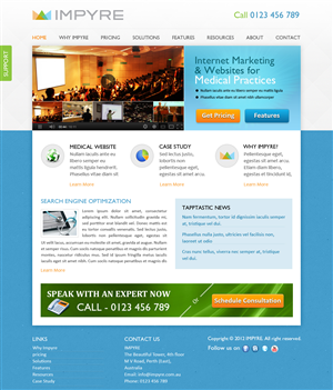 Web Design par SJ pour Impyre, LLC | Design : #1012709