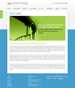 Web Design par SJ pour Impyre, LLC | Design : #1013177