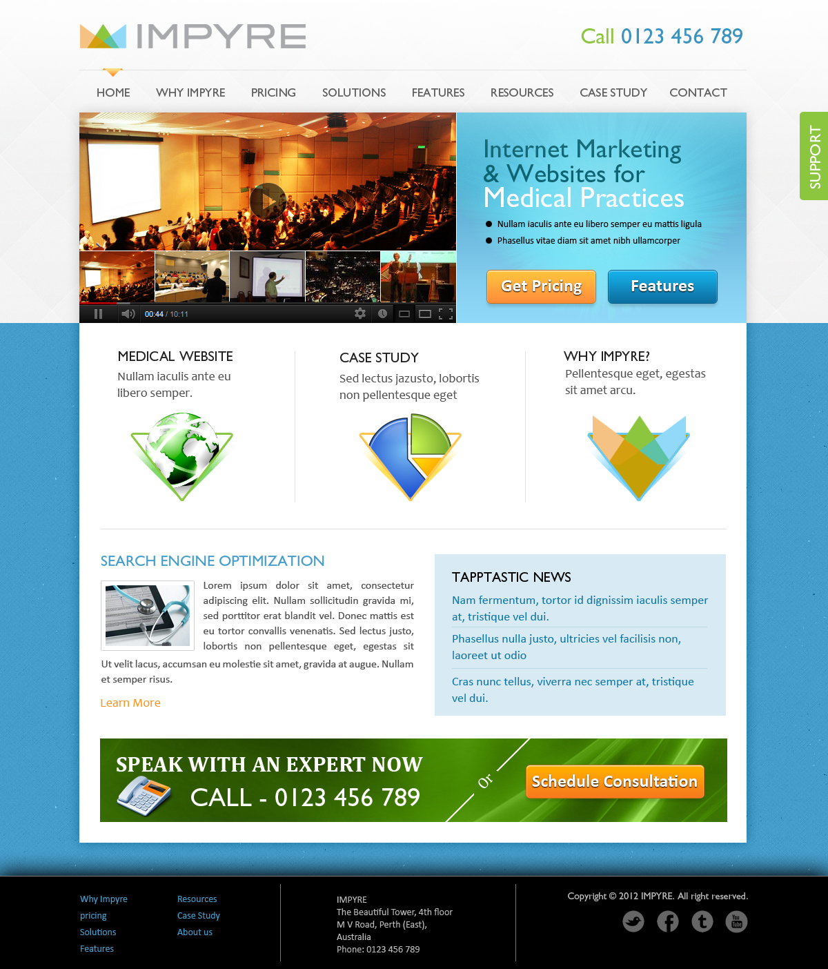 Web Design by SJ for Impyre, LLC | Design #1017887
