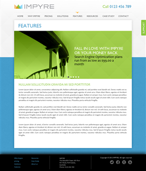 Web Design par SJ pour Impyre, LLC | Design : #1017891