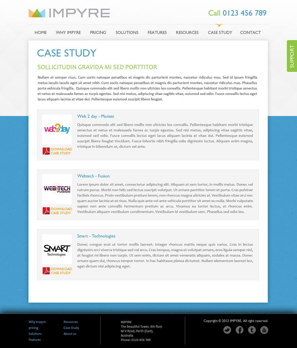 Web Design by SJ for Impyre, LLC | Design #1017894