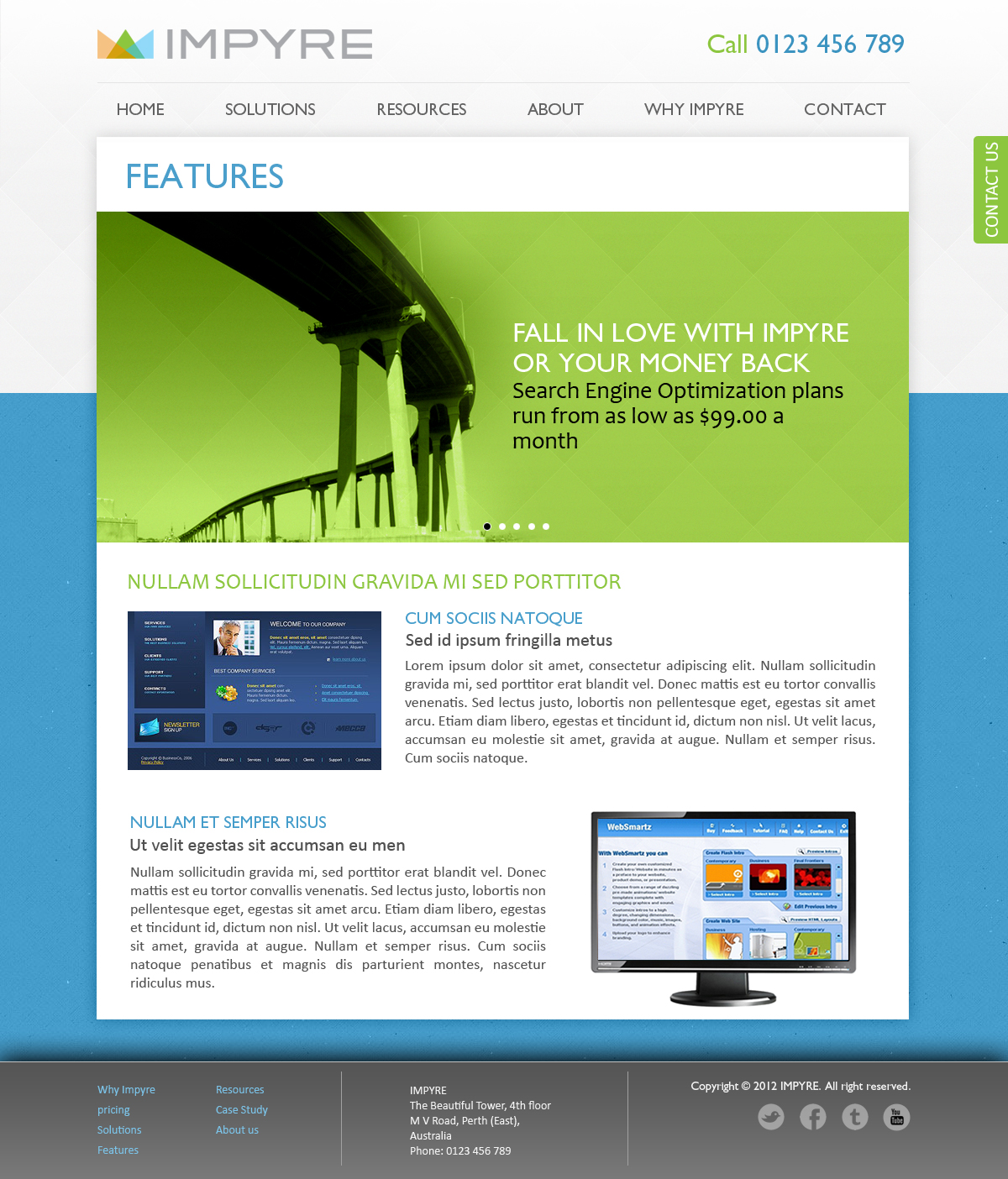 Web Design by SJ for Impyre, LLC | Design #1021044