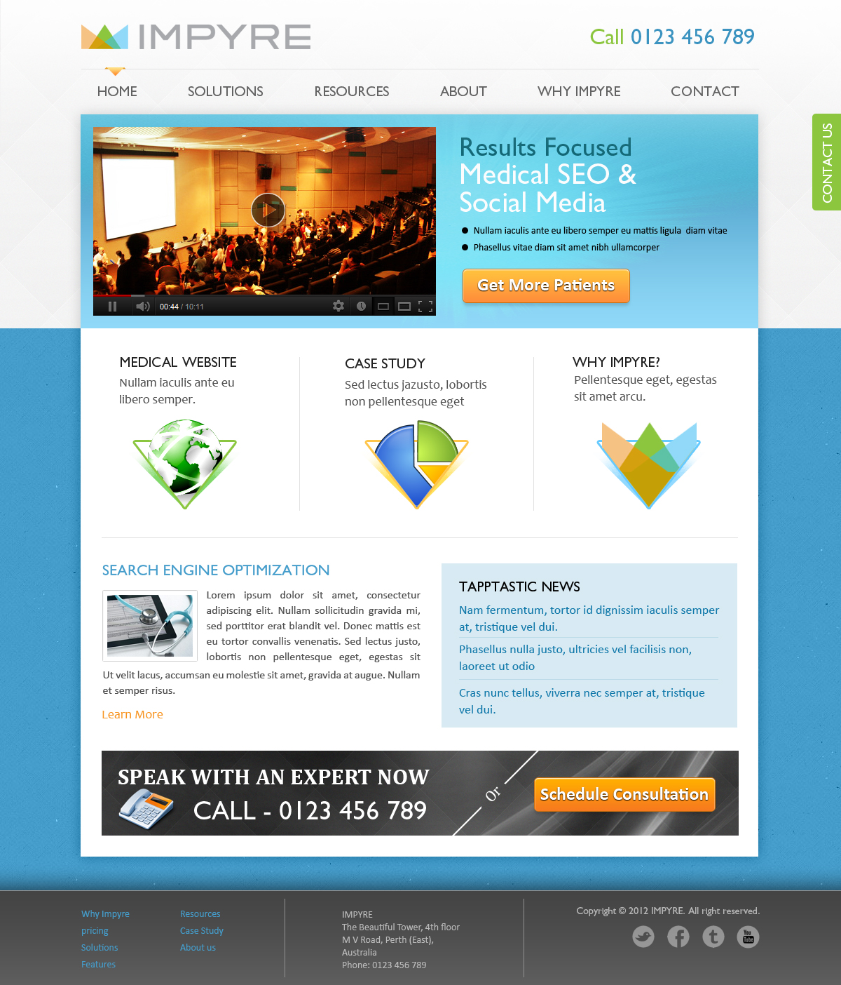 Web Design by SJ for Impyre, LLC | Design #1023685