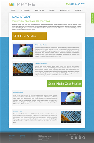 Web Design par SJ pour Impyre, LLC | Design : #1023694