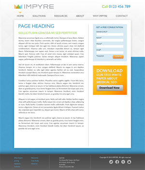 Web Design par SJ pour Impyre, LLC | Design : #1025623