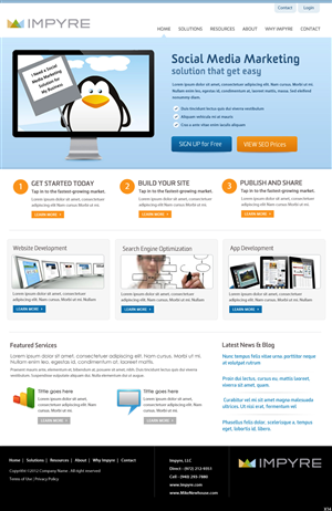 Web Design by pb for Impyre, LLC | Design: #1003418