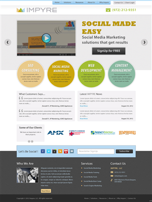Web Design by pb for Impyre, LLC | Design: #1008444