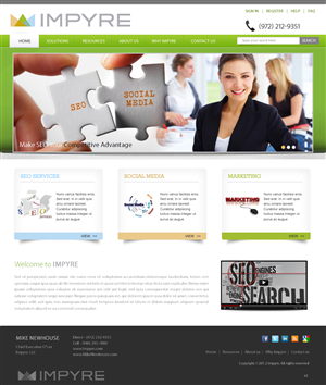 Web Design by pb for Impyre, LLC | Design: #1012289