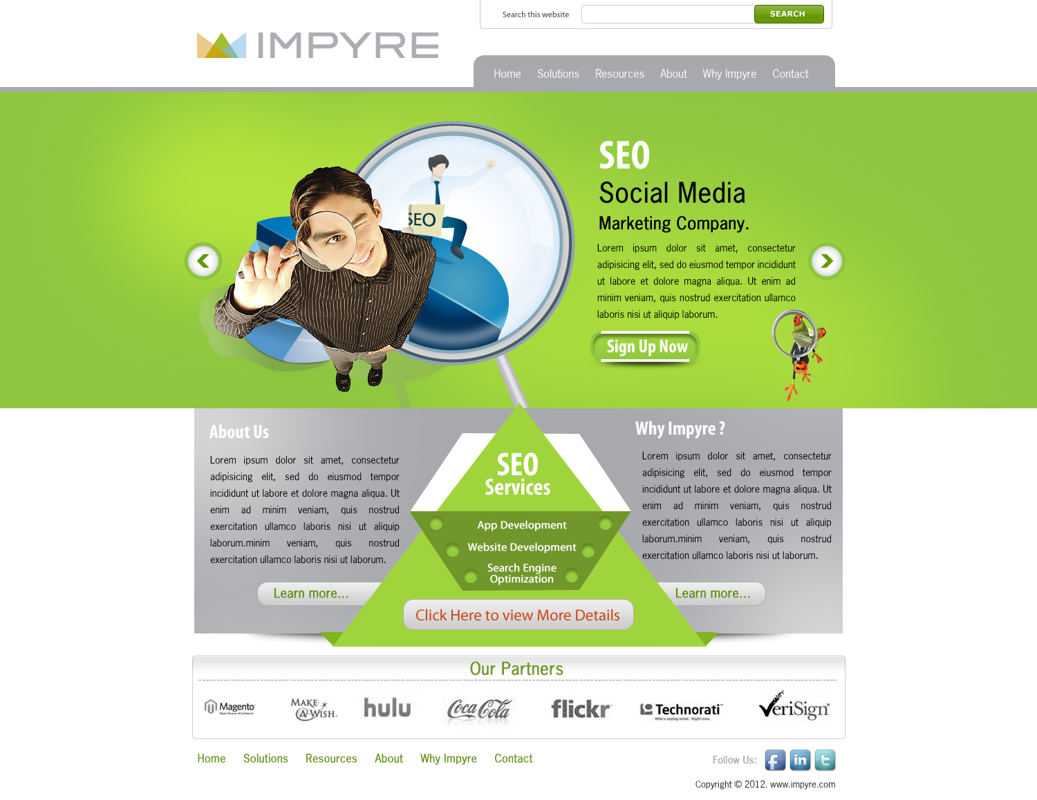 Web Design by pb for Impyre, LLC | Design #1012290