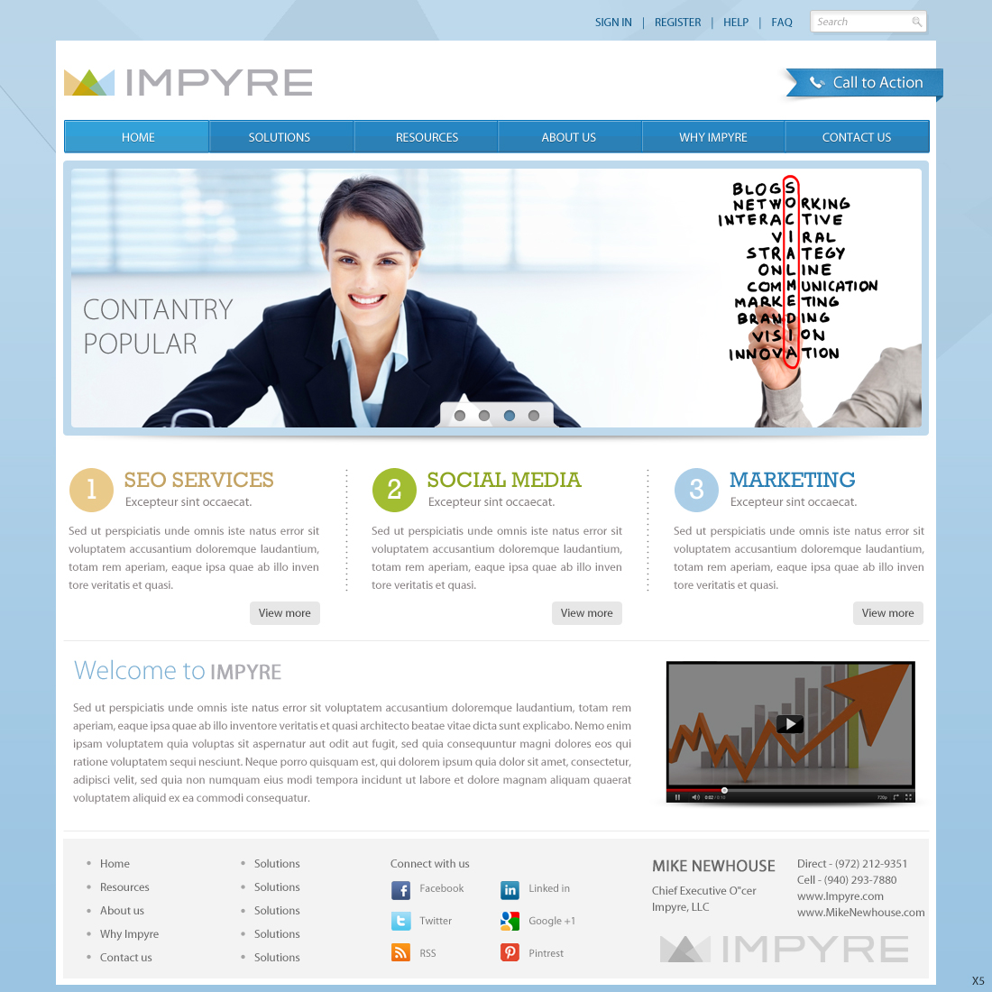 Web Design by pb for Impyre, LLC | Design #1012291