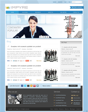 Web Design by pb for Impyre, LLC | Design: #1017697