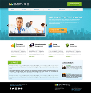 Web Design by OM for Impyre, LLC | Design #1011546