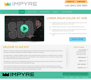 Web Design par Eminents Infosoft pour Impyre, LLC | Design : #1009908