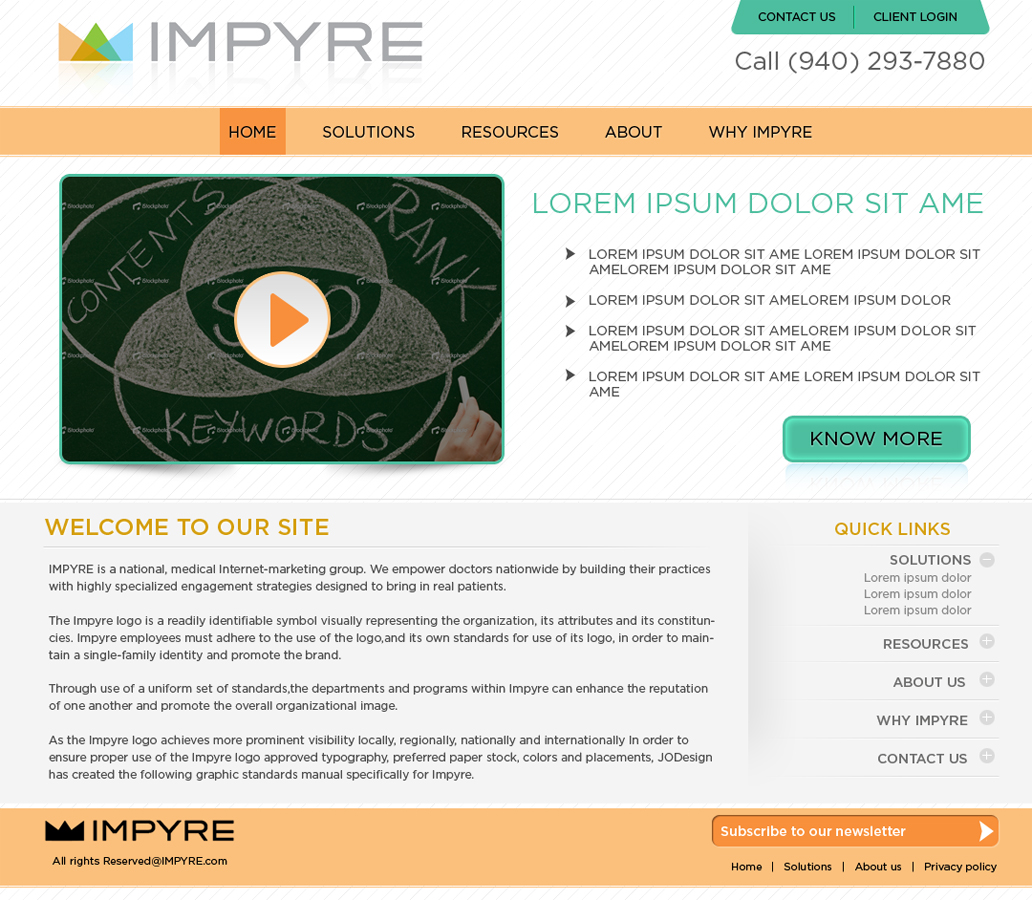 Web Design by Eminents Infosoft for Impyre, LLC | Design #1010144