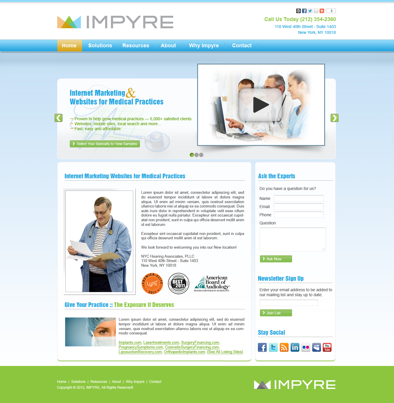 Web Design by TechWise for Impyre, LLC | Design #1016624