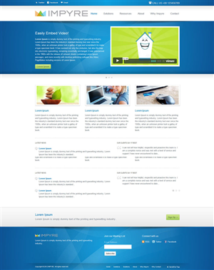 Web Design par Naveen Kumar pour Impyre, LLC | Design : #1012636