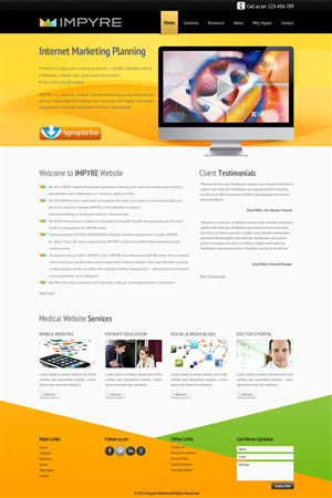 Web Design by leavingimpression for Impyre, LLC | Design: #1015757