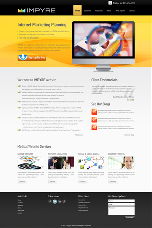 Web Design par leavingimpression pour Impyre, LLC | Design : #1025322