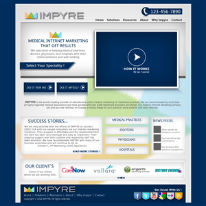 Web Design par iamhaseeb pour Impyre, LLC | Design : #1008526