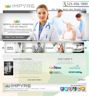 Web Design par iamhaseeb pour Impyre, LLC | Design : #1028437