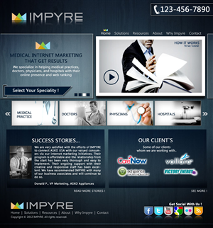 Web Design par iamhaseeb pour Impyre, LLC | Design : #1028439