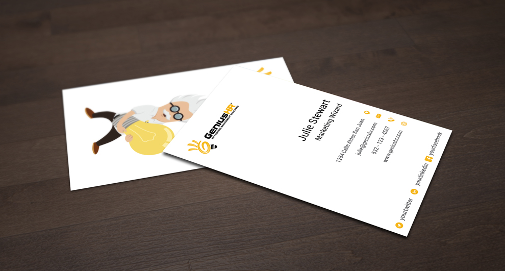 Business Card Design by juca for GeniusHR | Design #3855665