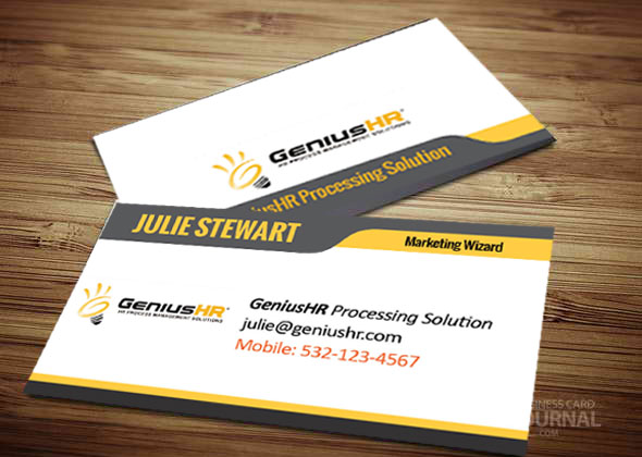 Business Card Design by MDesigns ™ for GeniusHR | Design #3800219