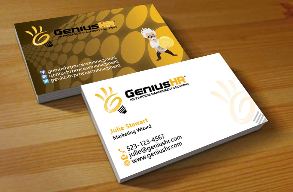 Business Card Design by Hardcore Design for GeniusHR | Design #3853813