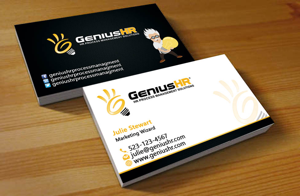 Business Card Design by Hardcore Design for GeniusHR | Design #3853817