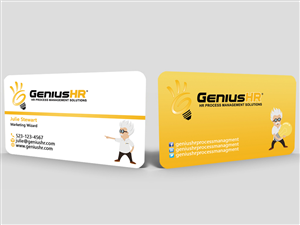 Business Card Design by Hardcore Design for GeniusHR | Design #3853892