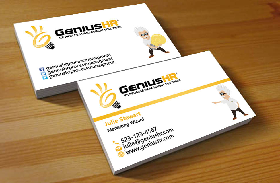 Business Card Design by Hardcore Design for GeniusHR | Design #3853910
