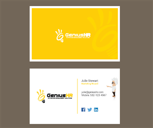 Business Card Design by Roberta for GeniusHR | Design #3807166