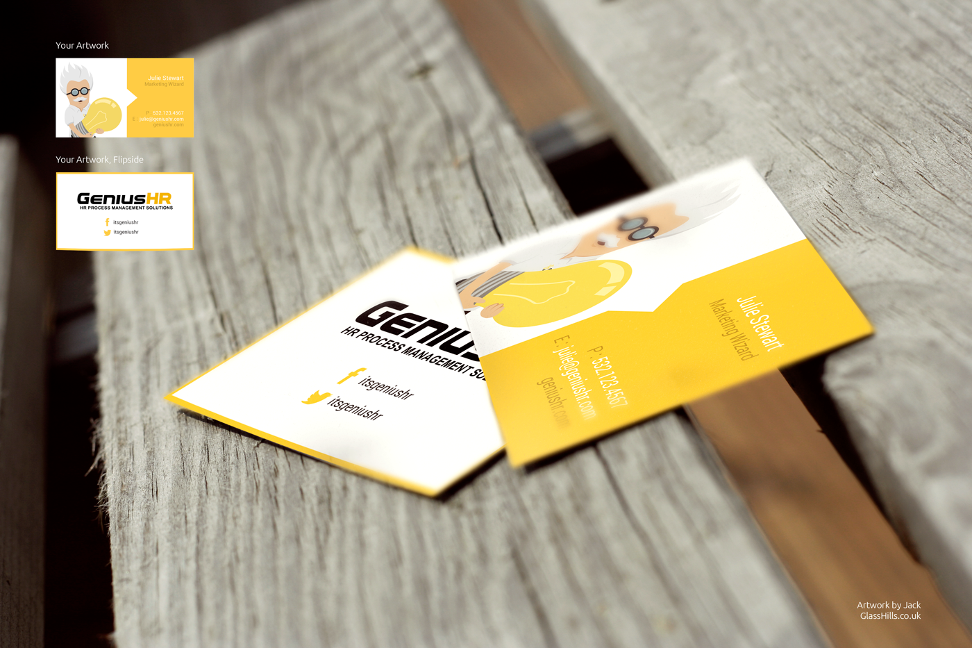 Business Card Design by number9 for GeniusHR | Design #3798664