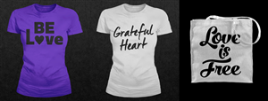 Love & Gratitude tshirt & tote bag designs