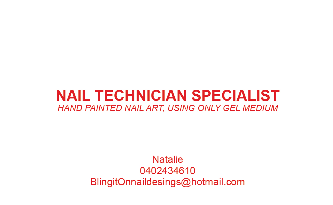 Business Card Design by  hall0p for Bling it On nail designs  | Design #3826502