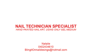 Business Card Design by  hall0p for Bling it On nail designs  | Design: #3826502