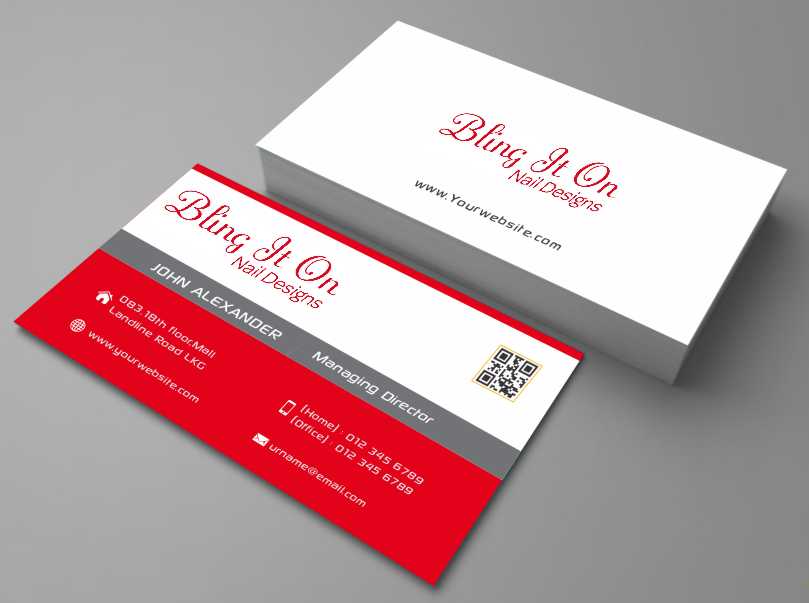 Design de Carte de Visite par AwsomeD pour Bling it On nail designs  | Design #3808838