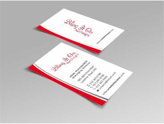 Business Card Design by AwsomeD for Bling it On nail designs  | Design #3808841