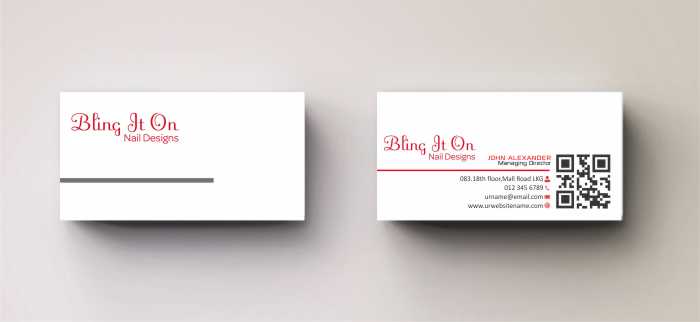 Business Card Design by AwsomeD for Bling it On nail designs  | Design #3808842