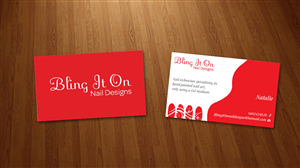 Business Card Design by nasreenqazi for Bling it On nail designs  | Design #3815553