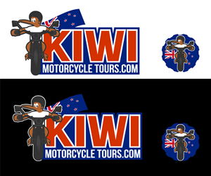 KiwiMotorCycleTours.com | Logo Design by TRHZ