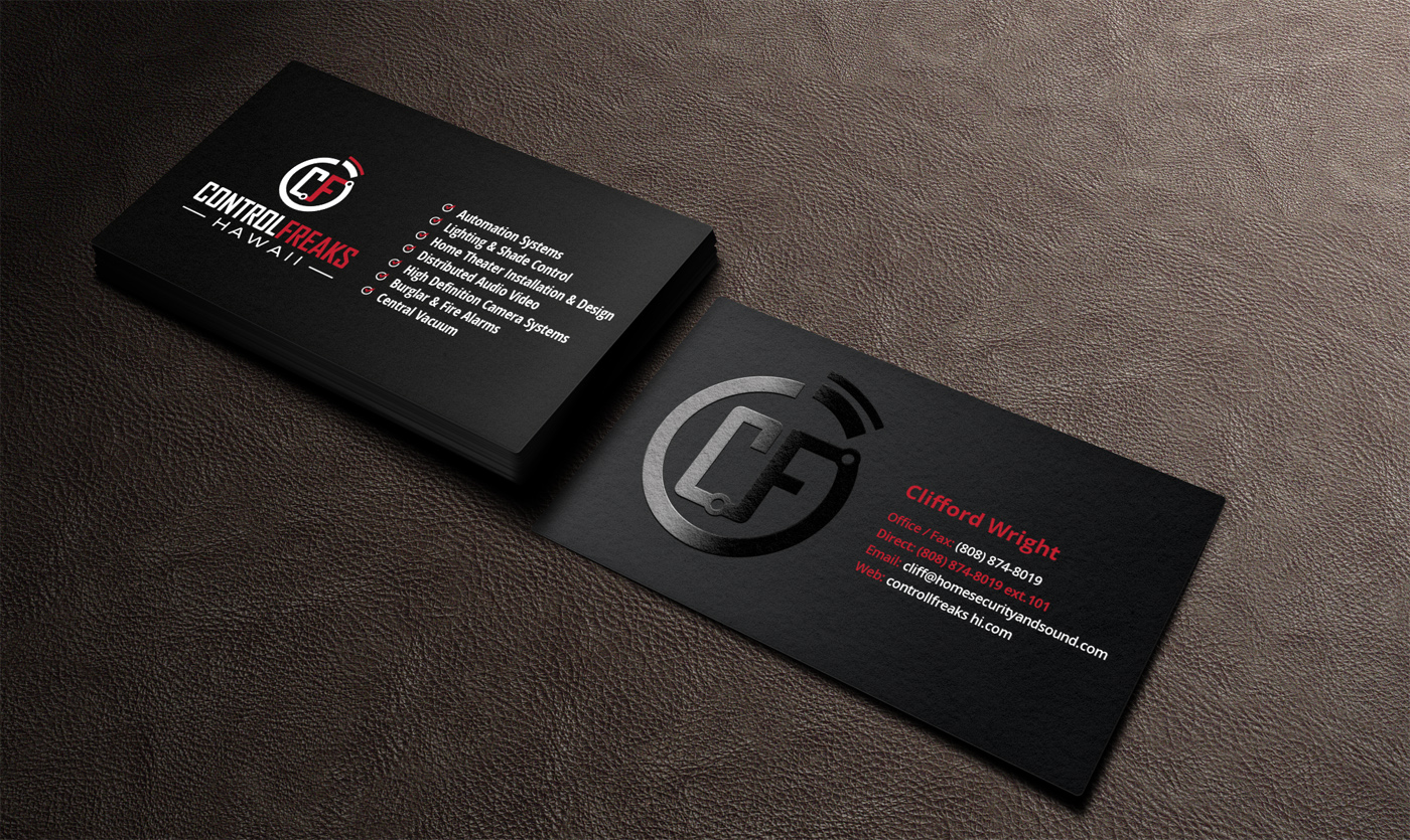 Business Card Design by Nelsur for Control Freaks Hawaii | Design #3976087